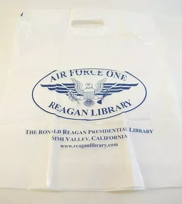 Air Force One Reagan Library Presidential Library Vintage Plastic Bag • $10.70