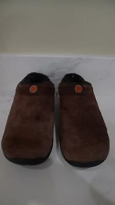 Merrell Womens 8.5 M Primo Chill Slide Brown Fur Lined Slip On Comfort Shoes • $23.95