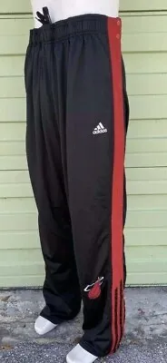 Nba Miami Heat Adidas Men Tearaway Pants Black Size 3xlt 7104 New • $19.25