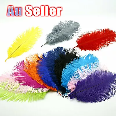 UP TO 10PCS 30-35cm Ostrich Feather DIY Crafts Feathers Wedding Party Decoration • $10.50