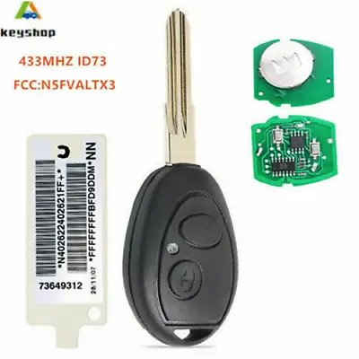 For Land Rover Discovery 2 1999-2004 73370847C Remote Key Fob 433Mhz With ID73 • $16.83