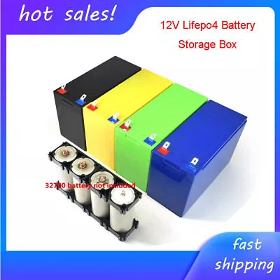 12V Lifepo4 Battery Storage Box With 1X4 32650 32700 Holder For Power Supply AUK • £8.22