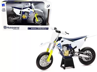Husqvarna FS450 White And Blue 1/12 Diecast Motorcycle Model By New Ray • $28.99
