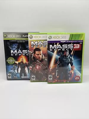 Mass Effect Trilogy 1 2 3 (Xbox 360 2007) Complete W/ Manual - Tested Working • $15.99