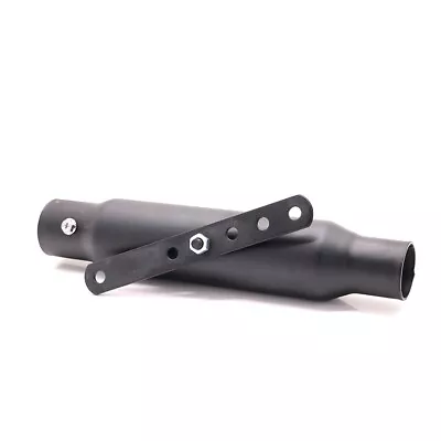 Black Motorcycle 12  Shorty Exhaust Muffler Pipe Silencer For Harley Cafe Racer  • $39.99