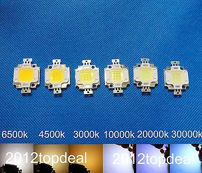 10w High Power Led Cool White/Neutral/Warm White LED 3000k 10000k 20000k 30000k • $0.99