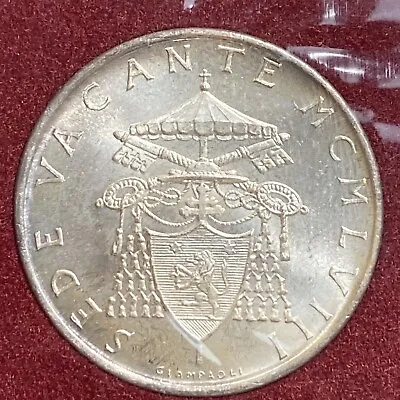 1958 Vatican 500 Lire Silver Coin In OGP Item # 4789 • $40