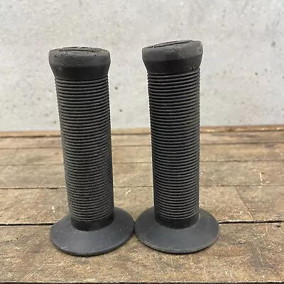 Dyno Old School BMX Grips D Stamp Vintage Black 5 In Mushroom Style Air Compe B1 • $53.99