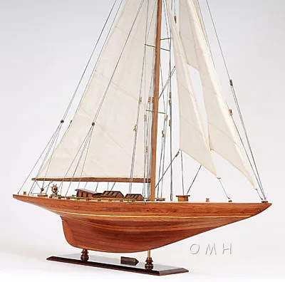 $310.64 • Buy Shamrock V 1930 America's Cup J Boat Wood Model 39  Yacht UK Sailboat New