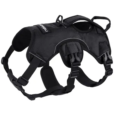 Rabbitgoo Escape Proof Dog Harness With Lift Handle Reflective Adjustable Vest • $22.79