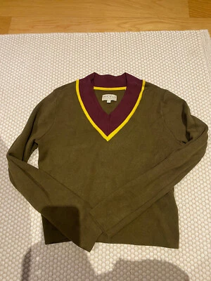£13 • Buy Jack Wills Jumper Sweatshirt Size 12 Green Cricket Jumper Style