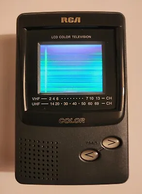 Vtg RadioShack RCA Mini Portable Handheld LCD Color TV UHF VHF 16-3053 Working • $19.95