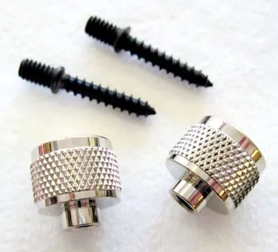 Genuine Gretsch Strap Button Chrome Set 2 For Fender Gibson Guitar Bass • $9.99