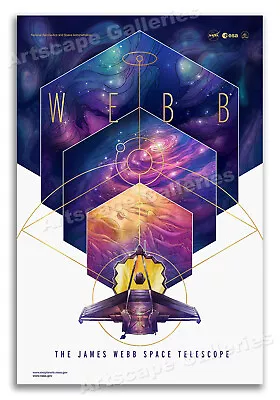 James Webb Space Telescope - NASA Travel Style Poster - 16x24 • $13.95