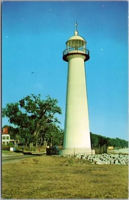 Vintage 1950s BILOXI Mississippi Postcard  Historic Lighthouse  Dexter Chrome • £4.27