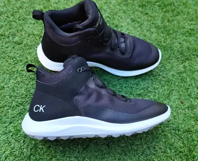 Calvin Klein Harlem Mid Mens Golf Shoes 9 UK / 43 EU Black White • £40