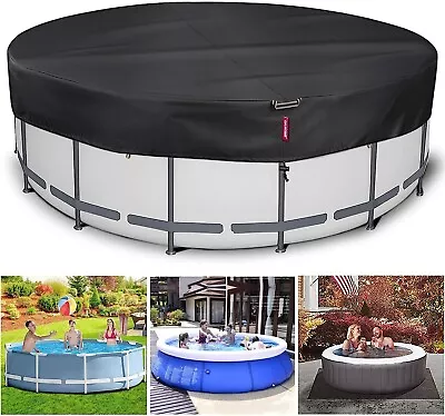 QH.HOME 24 Ft Winter Round Pool Cover 600D Heavy Duty Strong UV/Fade Resistant • $74.95