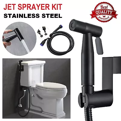 Stainless Steel Handheld Douche Bidet Toilet Spray Shower Shattaf Diverter Kit • $38.99