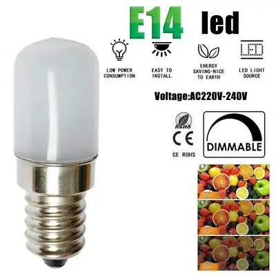E14/E12 Dimmable LED Fridge Light Bulb Corn Bulb LED Lamp Replace Halogen LightU • $1.63