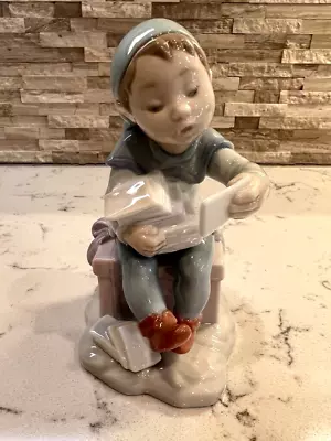 Vintage Lladro Figurine  Delivering Magic  #6898 Santa's Elf  Retired Darling!! • $225