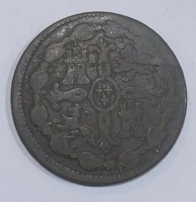 $12.85 • Buy 1819 J Spain 8 Maravedis - Fernando VII Jubia Coin
