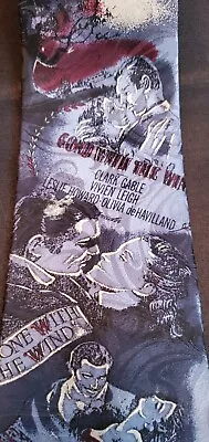 Vintage 1992 American Film Classics Gone With The Wind Mens Tie Clark Gable • $7