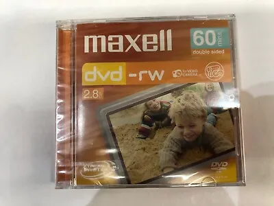 Maxell DVD + RW 2.8 GB 60Min Video Disc Double Sided • £5