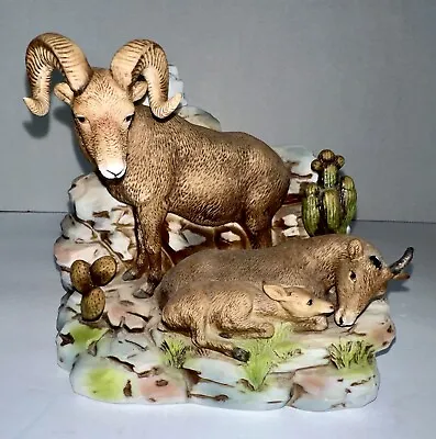 Cyrus Noble Original Big Horned Sheep Empty Whiskey Decanter 1977 Haas Brothers • $34.99