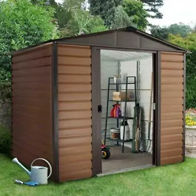 Garden Shed 8 X 6ft Yardmaster Woodview Apex Metal Shed - Assembly Available • £497.76