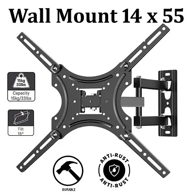 TV Wall Bracket Mount Tilt Swivel For 14 26 32 37 40 50 55 Inch Monitor LCD • £6.99