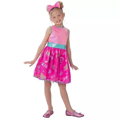 Girls Official LOL Surprise Doll Carnival Book Day Sequin Fancy Dress Costume • £13.19
