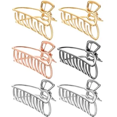 Women Metal Hair Claw Clips Hair Clamp Salon Strong Hold Claw Grip Section ❤Gift • £3.80