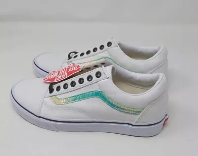 Vans Old Skool Customs Iridescent Sneakers Metallic 9 Men's Or 10.5 Women's • $64.99