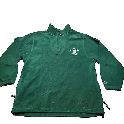 Vintage Starter Michigan State Spartans Men's XL Fleece Pullover Sweater Green • $35.99