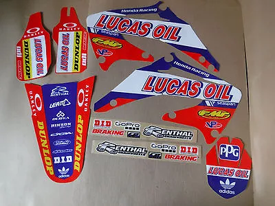  Team Honda Lucas Oil  Graphics Crf450 Crf450r 2002 2003 2004   Pts Series • $44.99