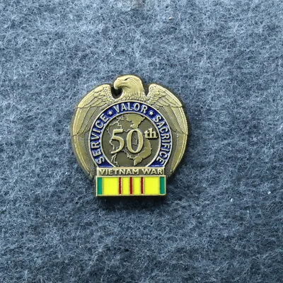 Military Hat Pin: 50th Anniversary Vietnam War Pin [2 ] • $9.99