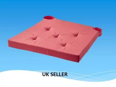 2 Pcs IKEA NEW JUSTINA Chair Pad Red 42/35x40x4 Cm • £15.95