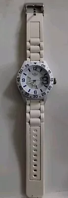 Adidas Newburgh ADH3012 White/Blue Silicone Men's Quartz Watch- New Battery • $29