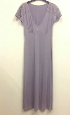 Ladies Purple Maxi Length Jersey Nightdress Uk Sizes 8-30 • £7.99