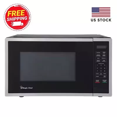 Magic Chef Microwave 0.9-Cu-Ft 900W Countertop Stainless Steel • $85.98