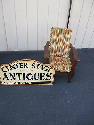 64294  RARE Childs Mahogany Antique Morris Chair Salesman Sample • $285