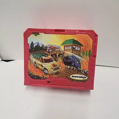 2001 Mattel Matchbox Ranger Fire Station Take Along Fold & Carry Playset • $15