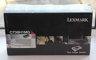 Lexmark Genuine High-Yield Magenta Toner Cartridge For C736/X736/X738 - C736H1MG • £24.99