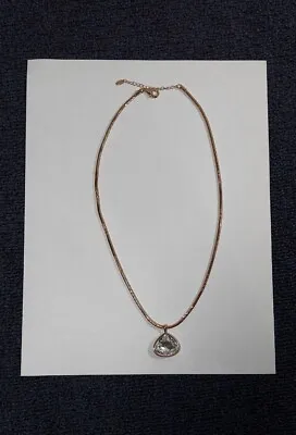 Mary Kay Necklace Rose Gold Tone Large Stone 19 + 2  Extender • $9.99