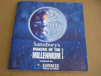 Complete Sainsburys Makers Of The Millenium Medal Collection Book & Coins. • £4.50