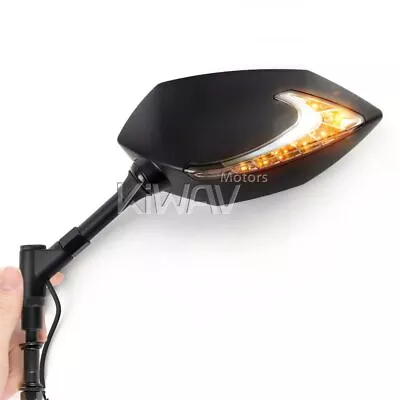 $152 • Buy Mirrors DUAL LED Running And Turn Signals Fits Harley VROD MUSCLE NIGHT ROD Pair