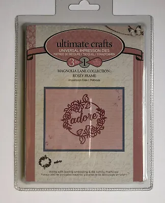 Ultimate Crafts Magnolia Lane Collection Rosey Frame Die Set • £4.99