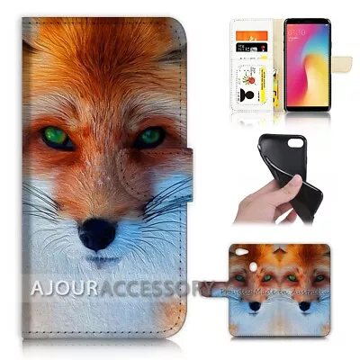 ( For Oppo A73 ) Flip Wallet Case Cover AJ21496 Cute Fox • $12.99