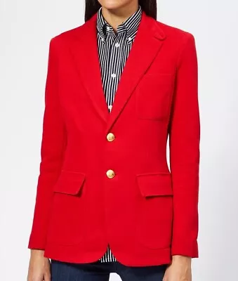 Polo Ralph Lauren Women's Blazer Red UK Size 14  #REF115 • £89.99