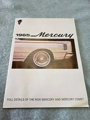 1965 Mercury Brochure Montclair Monterey Comet Cyclone Excellent With Letter @@ • $14.95